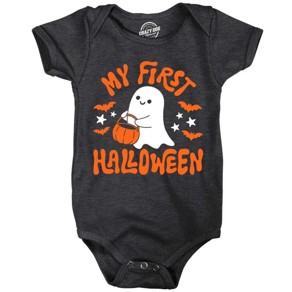 My First Halloween Baby Bodysuit Funny Jumper For Infants